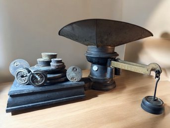 Lot 308 - WOW! 1878 Early Country Store Dry Goods Howe Scale Co - Rutland VT - 5408 - Includes Weights