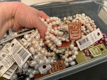 Lot 17WA- Jewelry Making Supplies- Genuine Fresh Water Pearls - Variety Of Lengths & Colors