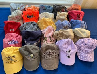 Lot 409 - Several Baseball Female Hats With Different Quotes 7 Colors Life Is Good, Starwars, Tommy Bahama