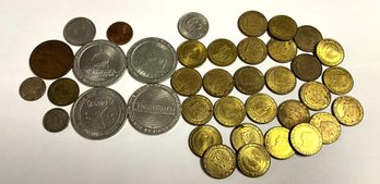 Lot 402SES- Foreign Coins - New Hampshire Toll Tokens - Casino Vegas Tokens - NH Old Man Of The Mountain