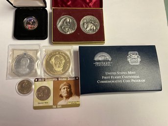 Lot 403SES- Presidential Dollar Trials - Collect US Coins- Obama - Lincoln - First Flight- 2010 Golden Dollar