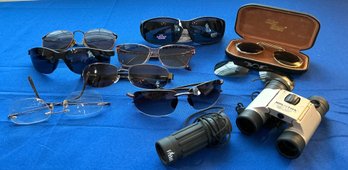 Lot 422 - Sunglasses 8 Pairs Different Designer, Binocular & Monocular