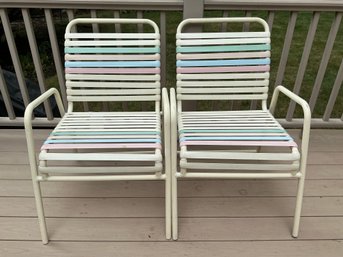 Lot 429 - 1980's Mallin The Good Life Vintage Metal Framed Chairs -2