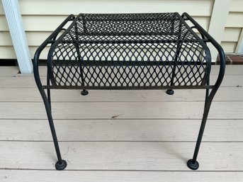 Lot 430 - Black Wrought Iron Patio Side Table