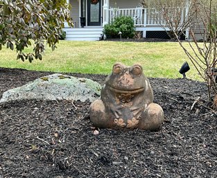 Lot 443- Medium Frog - Outdoor Garden Friend Planter - Lawn Decor