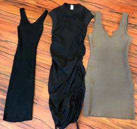 Lot 445- Cotton Candy - WYLDR - Salty - Black Tan Stretch Dresses Womens Small - Lot Of 3