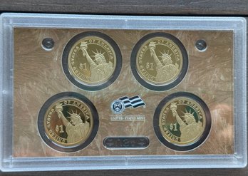 Lot 441SES - 2009 United States Mint Presidential $1 Coin Proof Set With Harrison, Tyler, Polk, Taylor COA Inc