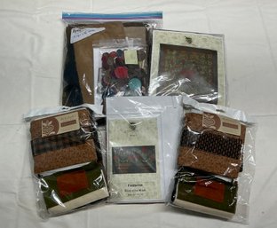 Lot 145Q - NEW! Rebekahs Point Kit Wool Folk Art Kitty In The Garden & Fair Haven Block Of The Month