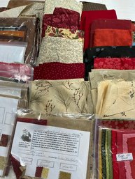 Lot 148Q - Autumn Color Fabric Cotton Full Of Different Yardage And Multi Vendors