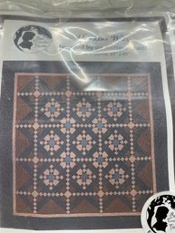 Lot 150Q - NEW! Hopkin Way Quilt Kit Inspired By An Antique Quilt 89x89 Exclusive Red Crinoline