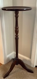 Lot 13- Antique Mahogany Tall Tripod Pedestal Wood Plant Stand