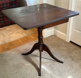 Lot 14- Antique Mahogany Claw Feet Game Flip Top Table