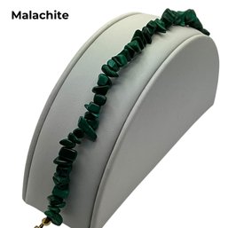 Lot 408 - Malachite Green Bracelet Measuring 8.5 Inches