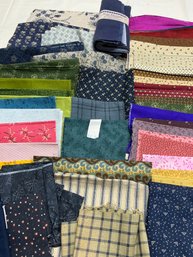 Lot 167Q- Various Colors Eights & Quarter Of Colors, Patterns, & Designers Fabrics - Get Sewing!