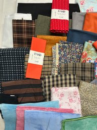 Lot 177Q- Large Lot Of Cotton Fabric Multi Color Themes, Patterns, Sizes, Designers, Alaska Dyework