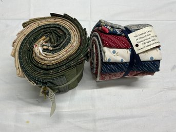 Lot 180Q- NEW! Tall Grass 187Q Greens/tans Clarmont Farms Red/white/blue Patterns - Fabrics