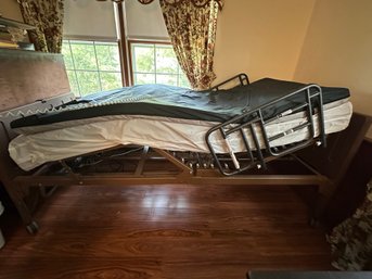 Lot 301 - DRIVE Ultra Light Full-Electric Twin Home Hospital Medical Adjustable Bed With Half Side Rails