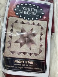 Lot 190Q- New - Primitive Gathering By Lisa Bonasean - Night Star - Americana Kit