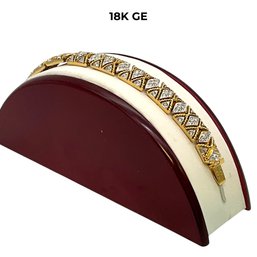Lot 2- 18K GE Gold Electroplate Bracelet - Vintage Jewelry