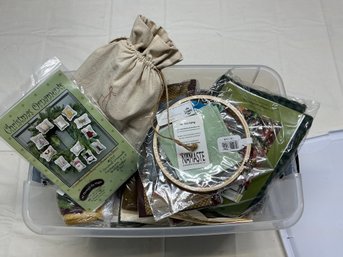 Lot 215Q- Bin Full- Wool Applique Kits Holidays Christmas, Halloween Lots Of Patterns & Wool Fabric
