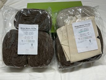 Lot 237Q - Winter Wood Yarn Set In Wool Dreamers Manchelopis Dark  Gray MC 5 & Light Gray CC 1