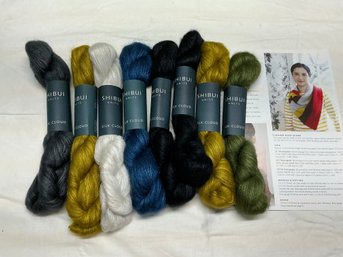 Lot 255Q - Shibui Silk Knit Made In Japan Hand Wash Only Churchmouse Classic Pattern For Scarf & Kerchief