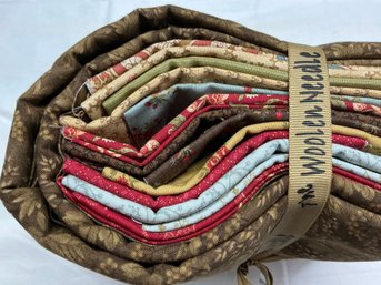 Lot 261Q - Woolen Needle Kit Heritage Lone Star Pattern Include Instruction, Cotton Fabric Of Gold, Red, Blue