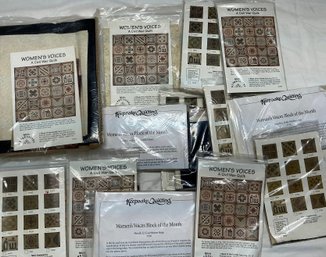 Lot 228Q- New - Womens Voices - A Civil War Quilts - Kits - 12 Blocks Swing Center From Keepsake Quilting