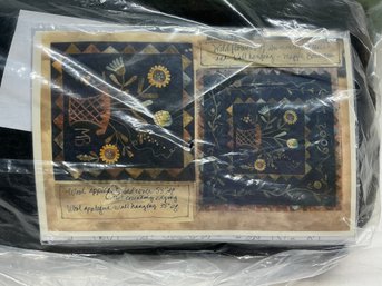 Lot 273Q - New Wool Applique Bedcover & Wall Hanging Kit Wildflowers Of Summer By Blackberry Primitive