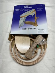Lot 281Q - Elbesee Crewel & Counted Thread Projects Seat Embroidery Frame Polish Wood New In Box