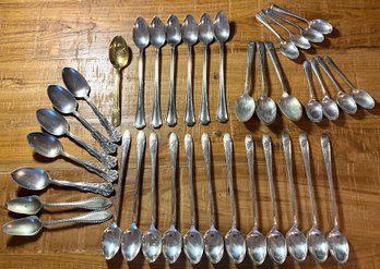 Lot 16SES- Antique Flatware -silver Plate Iced Tea Spoons - Worlds Fair - 1904 Wm Rogers - Grapefruit