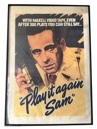 Lot 322 - 1983 Play It Again Sam 28x38 Litho Poster - Maxell Corporation Of America