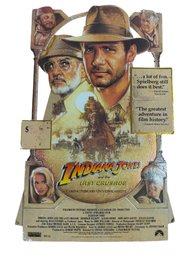 Lot 362 - Highly Collectible! Indiana Jones & The Last Crusade 1989 VHS Counter Standee Harrison Ford