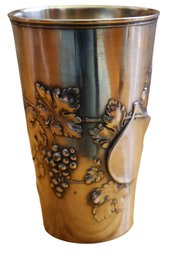 Lot 218CV - 1925 Antique WMF Art Nouveau Silver Plated Grapevine Cup Germany
