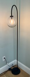 Lot 52-  Black Metal Pole Floor Lamp - Perfect For Any Room! - Works Great!