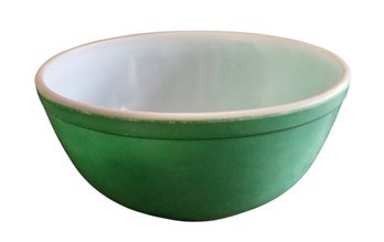 Lot 215CV - 1950s Vintage Pyrex Ovenware Green #3 Mixing Bowl