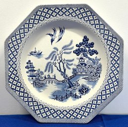 Lot 410 - Willow Iron Stone - Blue & White Dish Plate - Royal Staffordshire- Vintage Kitchen