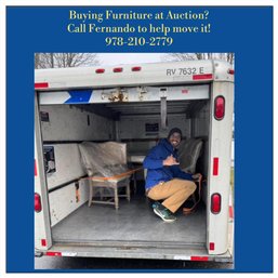 WE SUGGEST FERNANDO - HIRE A PROFESSIONAL MOVER WHEN PURCHASING FURNITURE!