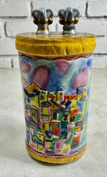Lot 241 - Hand Painted Signed Plaut Judaica Decorative - Fiddler On The Roof - Ceramic Bank