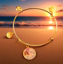 Lot 201CV - Alex And Ani Mermaid Femininity Coppure Elemental & Angelic Energies  Bracelet - 2017