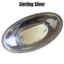 Lot 201CV - STERLING SILVER Vintage Fisher Silversmiths 12' Oval Serving  Bowl