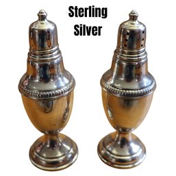 Lot 203CV - STERLING SILVER Weighted Salt & Pepper Shakers - Vintage
