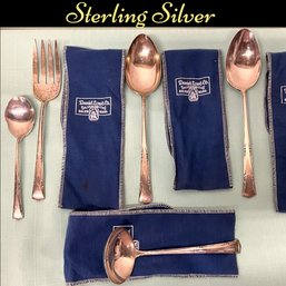 Lot 38- (5) Sterling Silver Gorham Greenbrier Serving Utensils -Daniel Lowe Co. Silversmiths Salem, MA