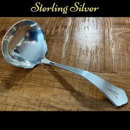 Lot 63- Sterling Silver Ladle Monogram V - Weight In Photos