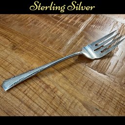 Lot 65- Gorham Sterling Silver Greenbrier Salad Fork - Weight In Photos