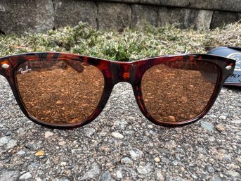 Lot 36DD- Rayban Ray Ban Wayfarer Ease Tortoise Brown Sunglasses Sun Glasses - Made In Italy