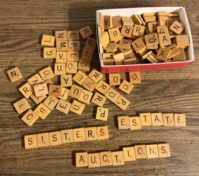 Lot 21- Box Of Extra Vintage Scrabble Game Letter Tiles