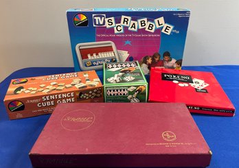 LOT 792 - Adult Word Board Games - TV Scrabble, Poker Po-Keno, Kismet