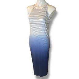 Lot 714NM - Athleta Sunkissed Lined Maxi Tank Dress Ombre Blue Size Womens Medium