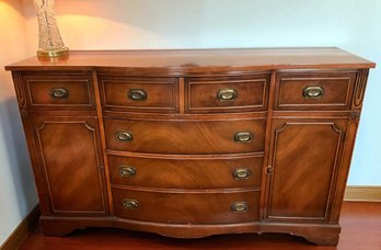 Lot 12- Antique Bernhardt Furniture Mahogany Sideboard Buffet - Dining Room Furniture
